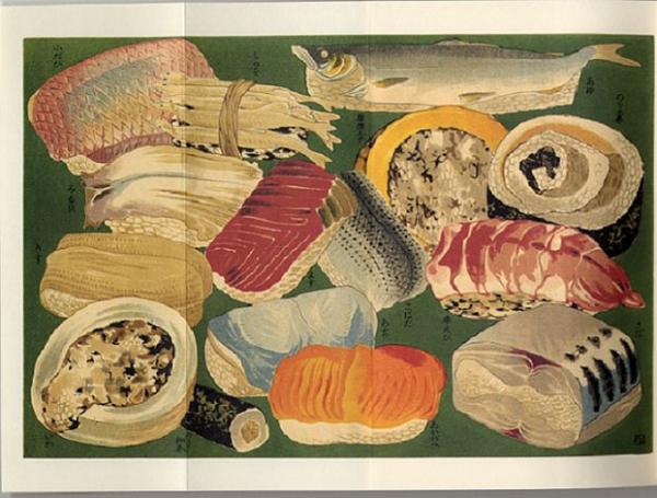 【画像】江戸時代の寿司の絵ｗｗｗｗｗｗｗｗｗｗ
