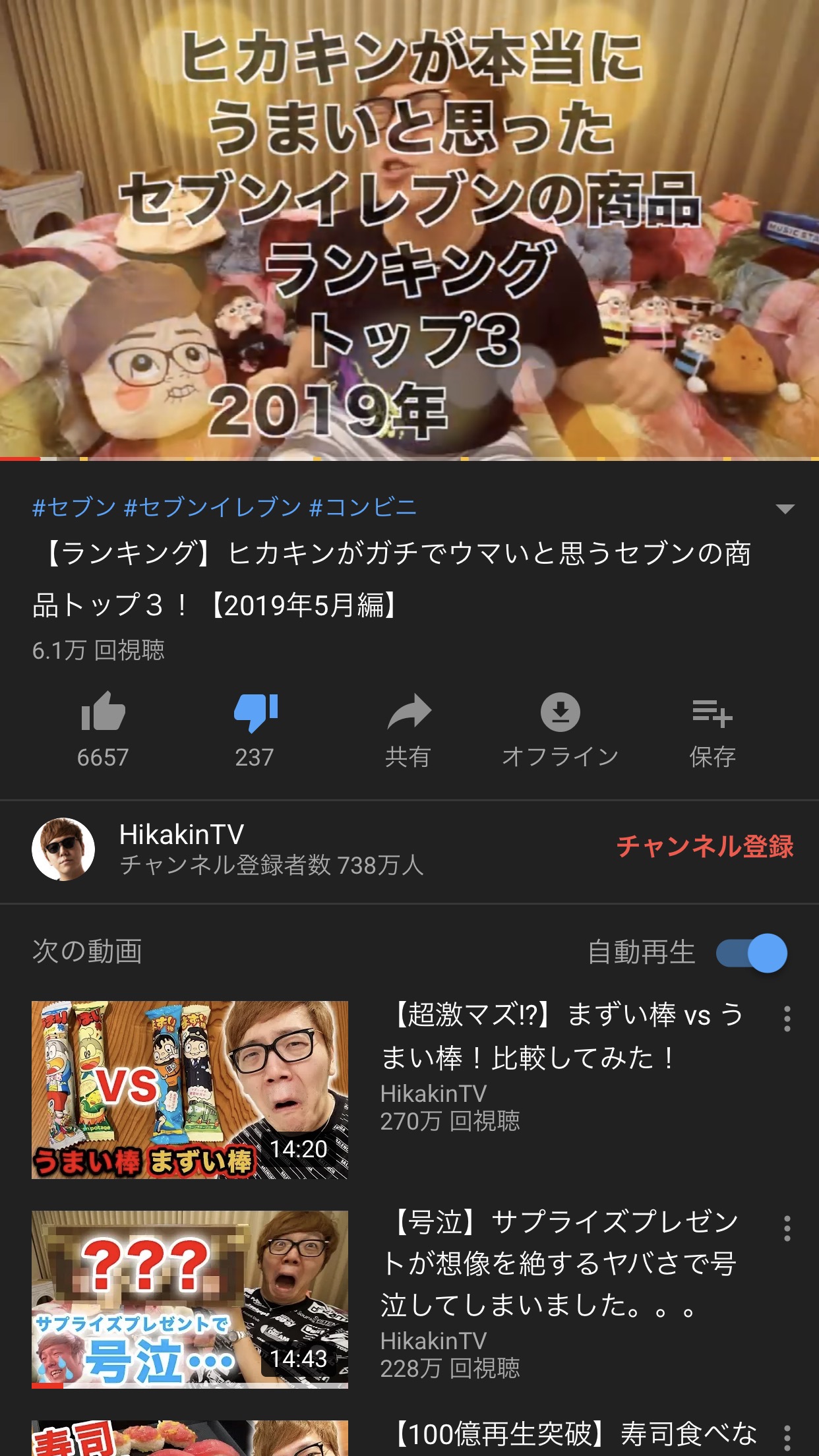 【朗報】YouTuberヒカキンさん、セブンイレブンの豚ラーメンを絶賛ｗｗｗｗｗ