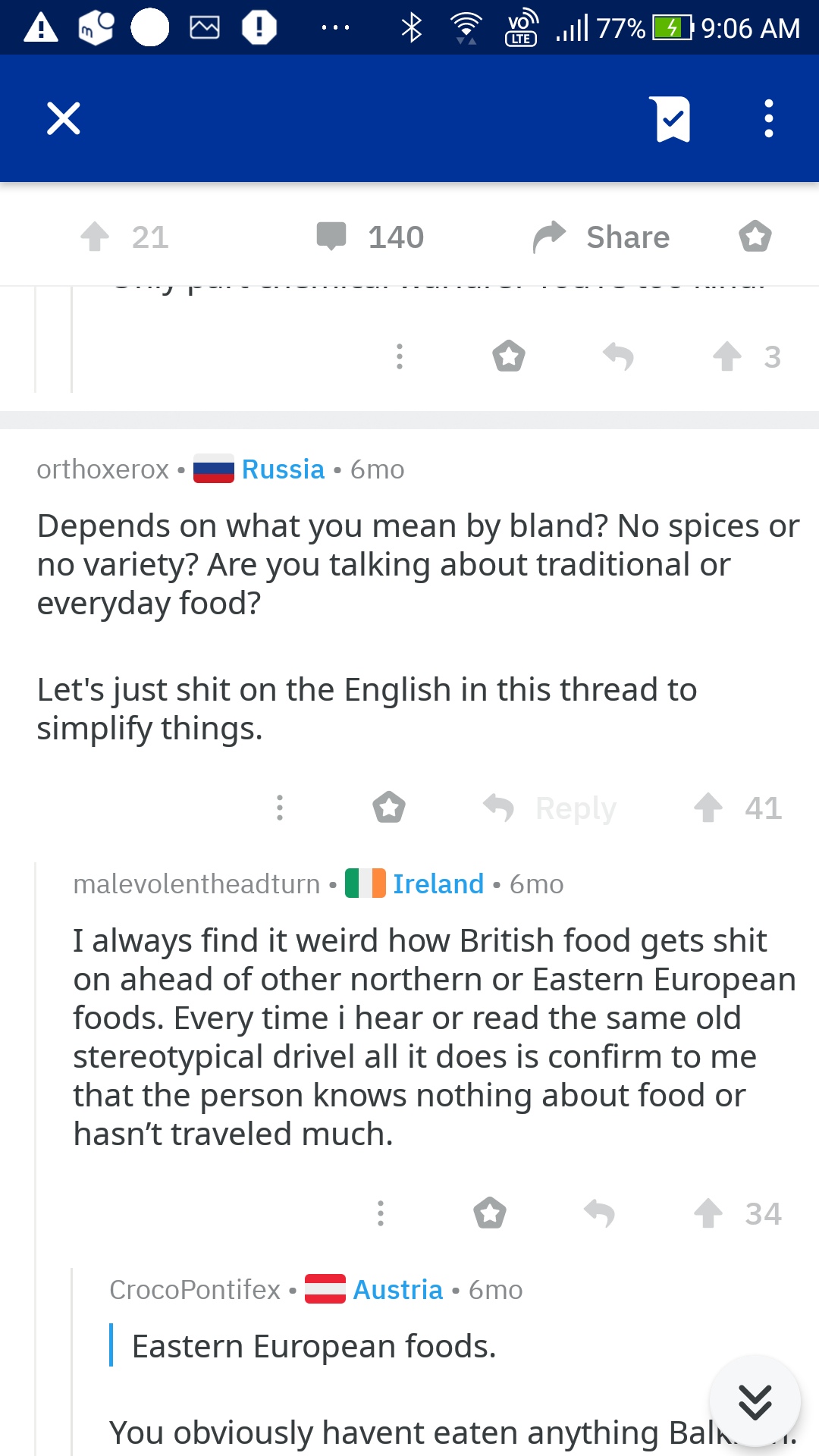 「イギリスの飯がまずい」←これヨーロッパで言ったら笑われるぞ？ｗｗｗｗｗｗ