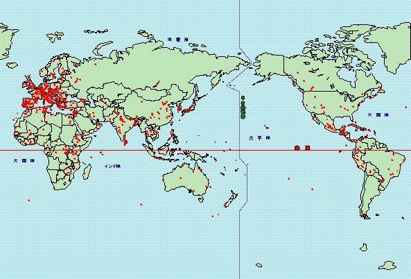 画像あり】世界遺産の分布図w w w w